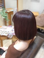 美容室 パルス 静岡鷹匠店(PALS) チェリーピンク×つやボブ