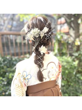 プリマ アンジュ 中目黒店(PRIMA ange) 卒業式 ハーフアップ ヘアセット ヘアアレンジ 中目黒