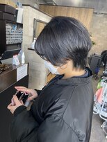 ヘアーアートパーリオ 駅南店(hair art PALIO) ハンサムショート”ブルーブラック”