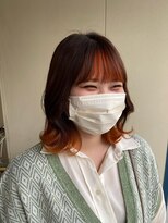 カシェ リタ ヘアー(CACHE'&RITA HAIR)&nbsp;バングインナー◯オレンジカラー