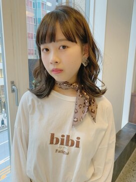 ウィステリア 銀座(WISTERIA) 【遠藤】外ハネくびれミディアム10代20代30代ベージュブラウン