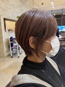 ラ メール ヘア デザイン(La mer HAIR DESIGN) ショートボブ×柔らかブラウン