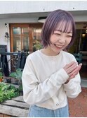 purple pink layer bob。
