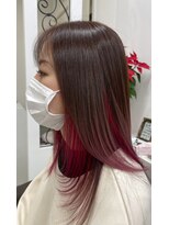 サロンドノア(Salon de NoA)&nbsp;インナーカラー×ピンク×ピンクブラウン