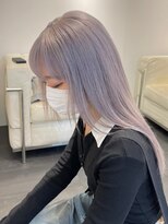 ベレーザ 渋谷(BELEZA)&nbsp;2848ミルクティーシアーグレージュ寒色系カラー前髪カット