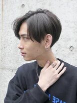 フィフスワン(fifth one)&nbsp;センターパートニュアンスパーマツーブロックメンズマッシュ