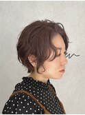 くせ毛を活かしたショートボブ【suiw】昭和町/天王寺/阿倍野