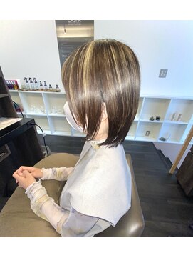 アールサロンプラスキャスパ 自由が丘(Rrsalon+CASPA) ミニボブ/切りっぱなしボブ/大人ボブ/肩上ボブ/髪質改善Tr