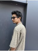 スパイキーショート・刈り上げないメンズベリーショート
