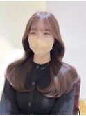 韓国くびれロング レイヤーオルチャン小顔前髪 艶髪