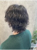 【波巻きウルフパーマ】