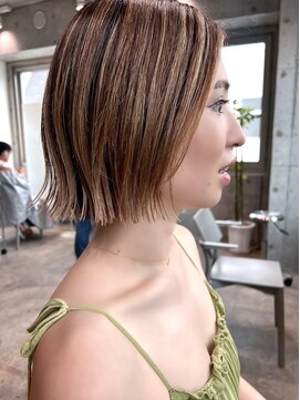 ライラ(Lyla) guest hair プツッと切りっぱなしミニボブ 下北沢