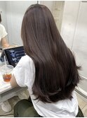 【くびれヘア×チョコレートブラウン】