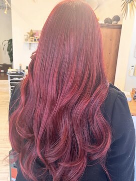 フラバー(flover) ブリーチ1回~カシスレッド【miyabi】