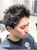 ザクザクスパイキーショートアップバングショート