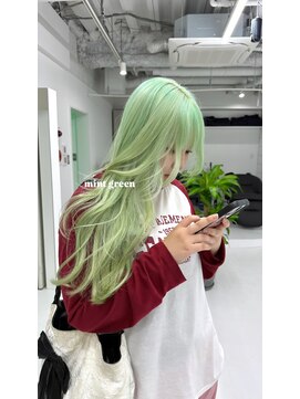 ギア(GEAR.) 【色落ち blond】mint green
