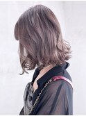 顔周りレイヤー美髪くびれヘアボブミディアム_ba353861