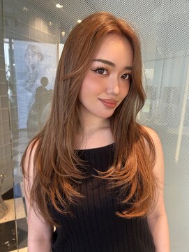 ラパンセヴェール(LA PENSEE VERT) ハイトーンブラウンカラー×レイヤーカット