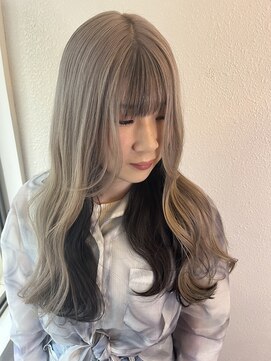 トリコ 梅田茶屋町店(trico) ホワイトミルクティー×ブラック 逆インナー♪