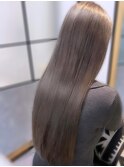 冬カラーブリーチ透明感ミルクティー◎