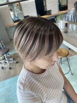 エイト 沖縄豊崎店(EIGHT toyosaki) 【EIGHT 豊崎】お客様スタイル_ブラウン×ホワイトベージュ