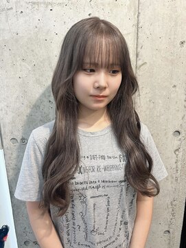 ラニヘアサロン(lani hair salon) ミルクティーグレージュ／ケアブリーチ／ハイトーン