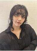 オリーブグレー/ボブ/顔周り/小顔/レイヤー/パーマ