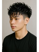 ヌードルバイコア(noodle by CoRe.gn)&nbsp;『ウェット質感の束感フェザーパーマショート』