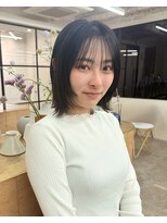 オト(Oto)&nbsp;黒髪/クラゲヘアー/パーマ/小顔/ココアベージュ/枚方