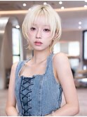 韓国レイヤー顔周りカット透明感カラー髪質改善艶髪シースルー