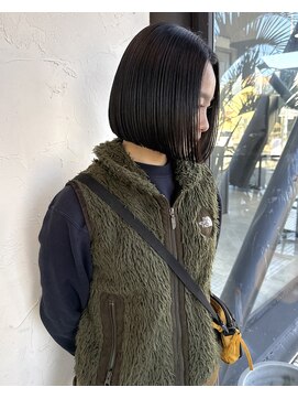 ウニカ デ ビエモン(UN1CA de BIEMON) 縮毛矯正×ボブ