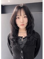 レーブ(REVE) ハッシュカット×ダークパープルカラー