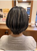ハイライト丸みショート