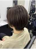 オリーブベージュカラー丸みショート川越本川越