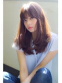 透明感☆フレンチモーブで大人ロングレイヤー