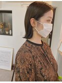 耳掛けスタイル×olive greige◎