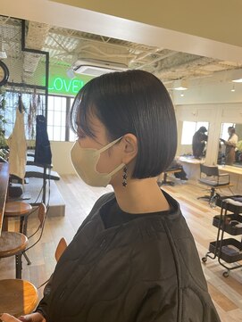 ラべリー 池袋(LOVELEY) ミニボブ　ヘアカラー　池袋