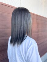 ヘアリゾートハピネス 暗めのオリーブアッシュカラー☆