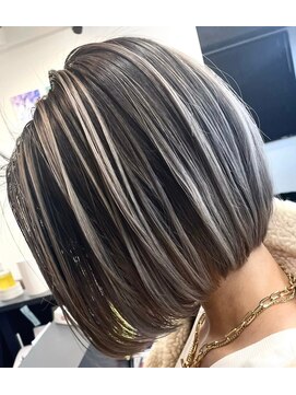 ジャンクス 千葉(junks) グレージュカラー/シルキーベージュ/艶髪ボブ[千葉/千葉中央]