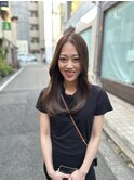 自然な内巻きスタイル