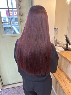 ワンヘアーアナザーライフ(ONE hair-another-life) ピンクレッドカラー