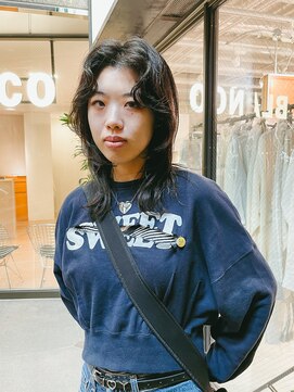 ブランコ 名古屋栄(BLANCO) 前髪パーマ ウルフパーマ 人気