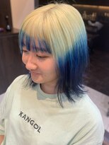 タクミフォーヘアー(TAKUMI for hair) ブルーのグラデーションカラー