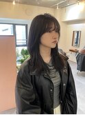 暗髪×顔周りレイヤーセミロング【横浜/横浜駅】