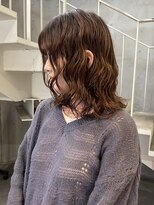 アクアオモテサンドウ(ACQUA omotesando) △大人可愛い癖毛風ミディアムレイヤーパーマウルフパーマ