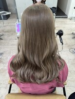 アジールヘア 所沢プロペ通り店(agir hair)&nbsp;ミルクティーグレージュ夏デザインカラーレイヤーカット所沢韓国