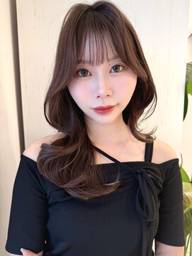 レイラバイアフロート 吉祥寺(Lila by afloat) 顔まわりカット/レイヤーカット/くびれヘア/マロンブラウン