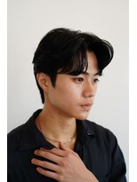 クレス 武蔵浦和店&nbsp;韓国ヘアニュアンスパーマダウンパーマセンターパート黒髪