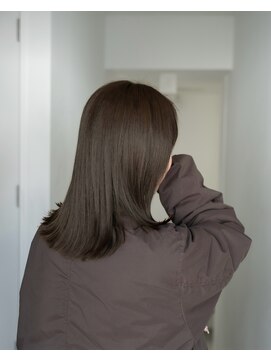 ネイヴィル(navile) 【髪質改善酸性ストレート×グレージュ】