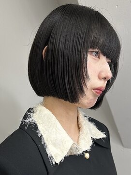 シェノン 心斎橋(CHAINON) ボブ/レイヤーボブ/ミニボブ/レイヤー/黒髪/前髪